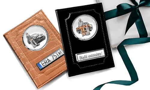 Three personalized truck document holders