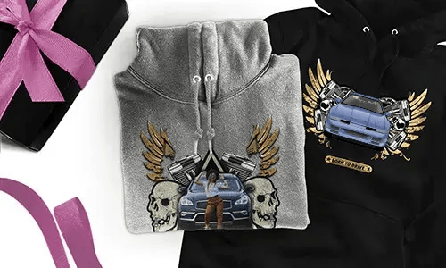 auto pullover Schwarz mit schwarzem Auto pullover auto