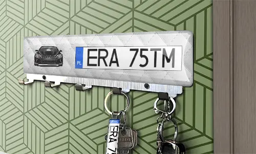 Keyboard on the wall with keys