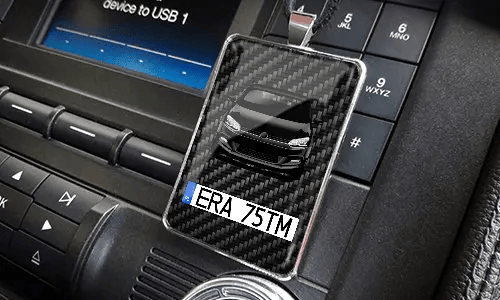 Rear view mirror trailer on the panel