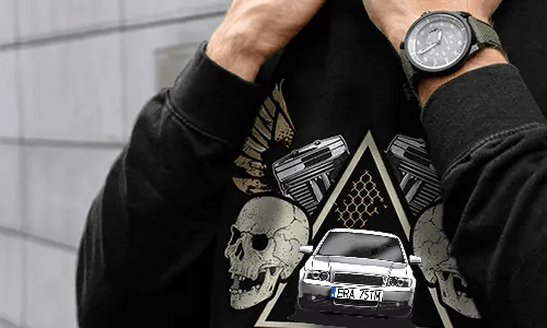 auto pullover Schwarz mit schwarzem Auto pullover auto