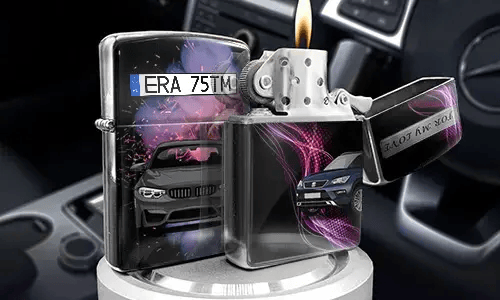 Personalized Stainless Steel Windproof Lighter