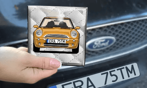 foto magnet mit dem Wagen auf dem Hintergrund bilder magnete