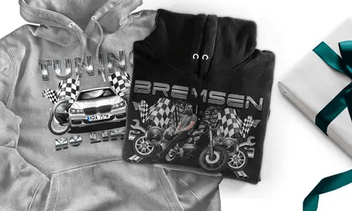 tuning pullover Grau mit dem Wagen auf dem Hintergrund turbo hoodie tuning pullover Grau mit dem Wagen auf dem Hintergrund turbo hoodie