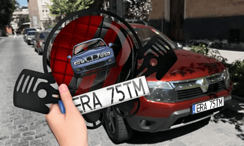 Autoschlüsselanhänger in der Hand mit dem Kennzeichen auto schlüsselanhänger gravur