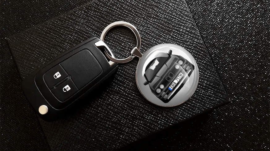 Keychain round individual