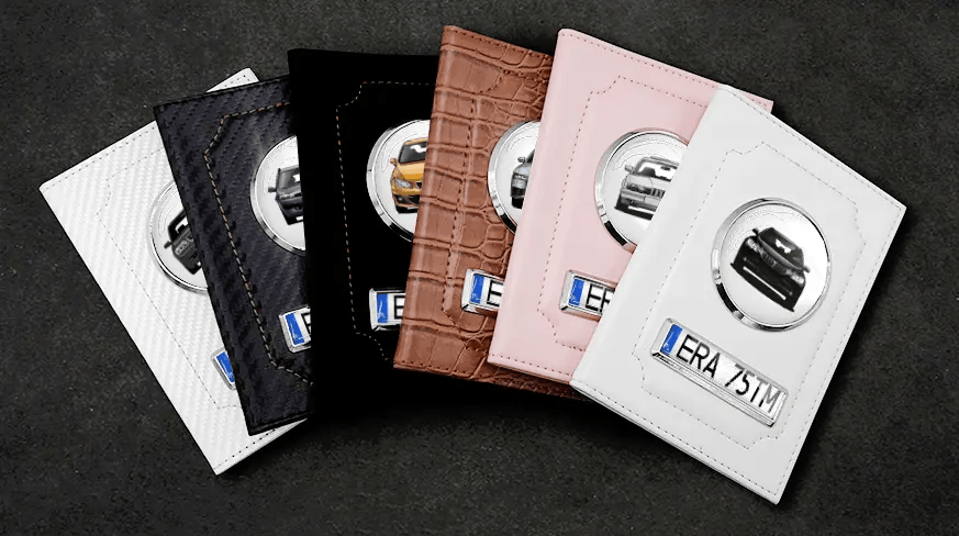 Car Documents Holder Pink