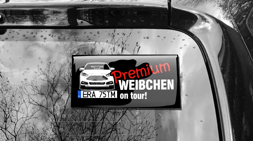 Sticker car phrases